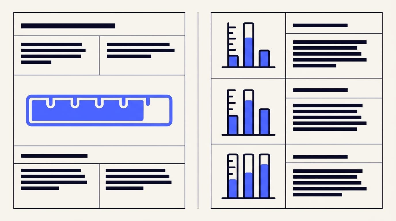 Comparison infographic contrasting deflection rate metrics against handoff quality metrics like resolution time and repeat-context rate.
