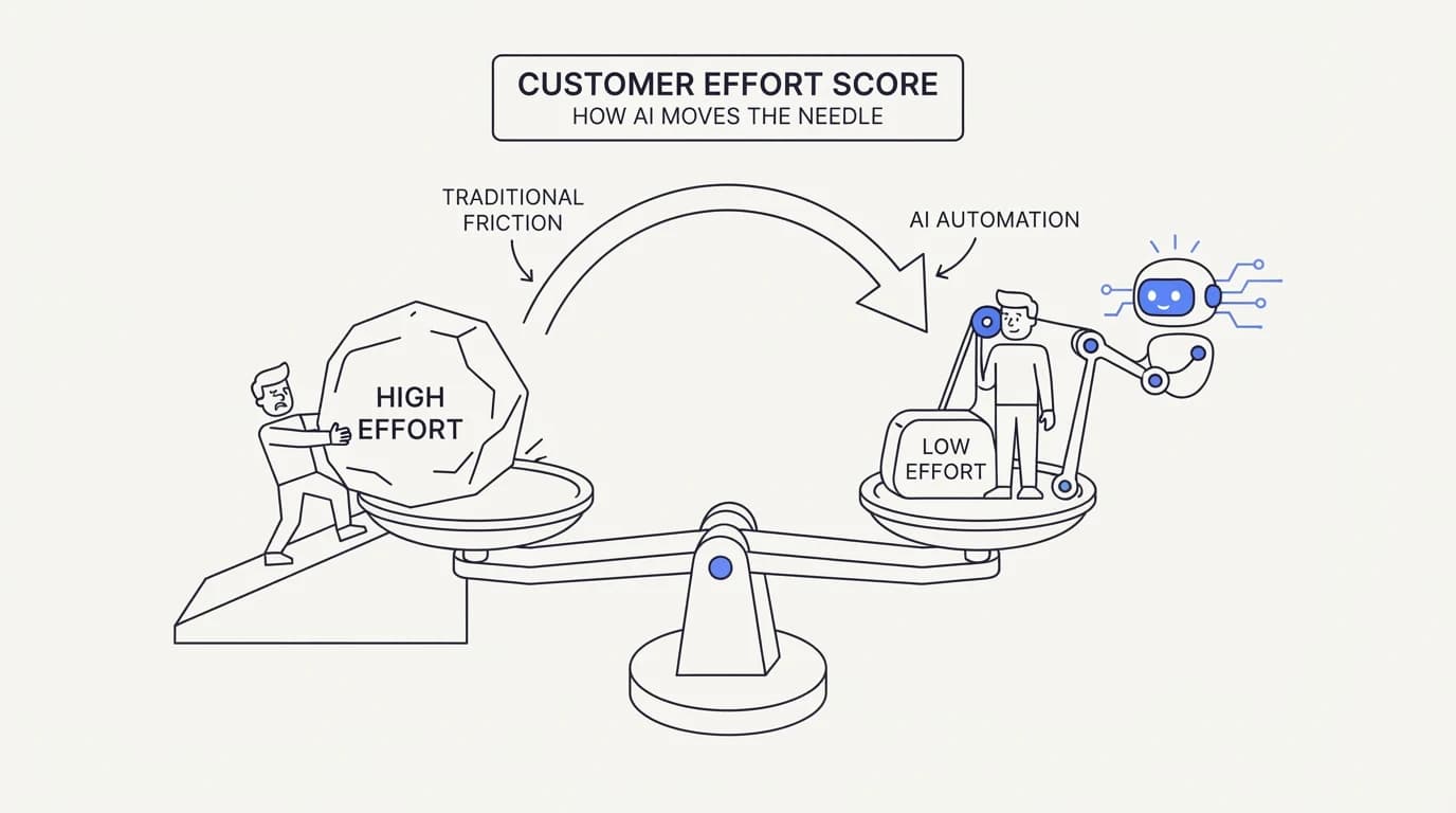 Customer effort score: what it measures and why AI moves it both ways