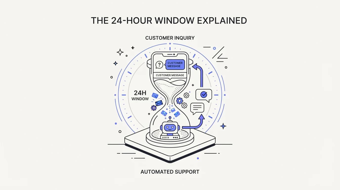 Instagram DM automation for support: the 24-hour window, explained