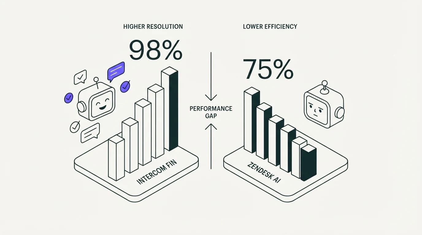 Intercom Fin vs Zendesk AI: comparing two different numbers
