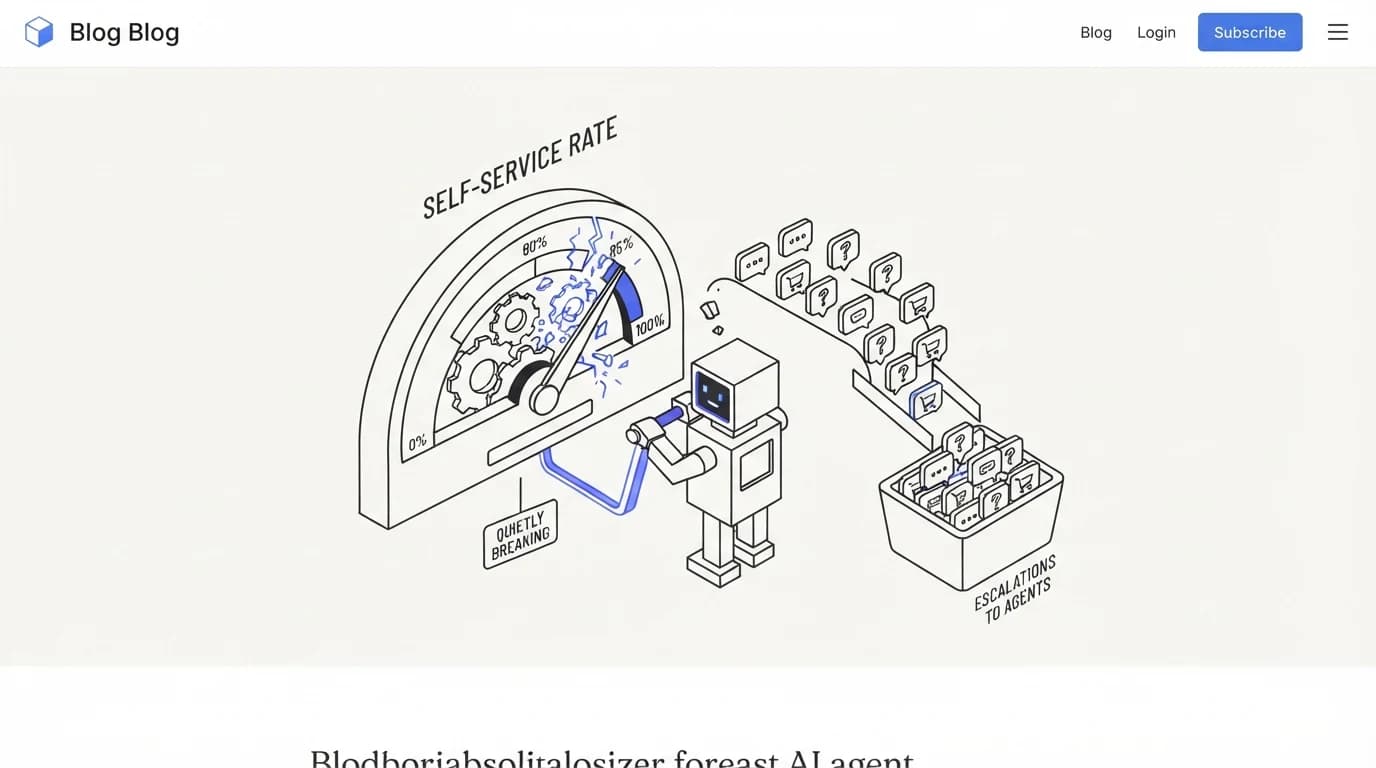 Self-service rate: the metric your AI agent is quietly breaking