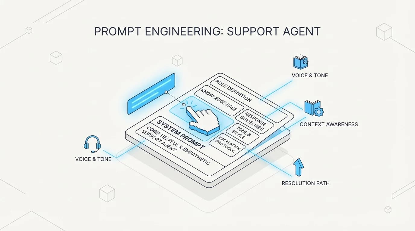 Support agent prompt engineering: an annotated system prompt