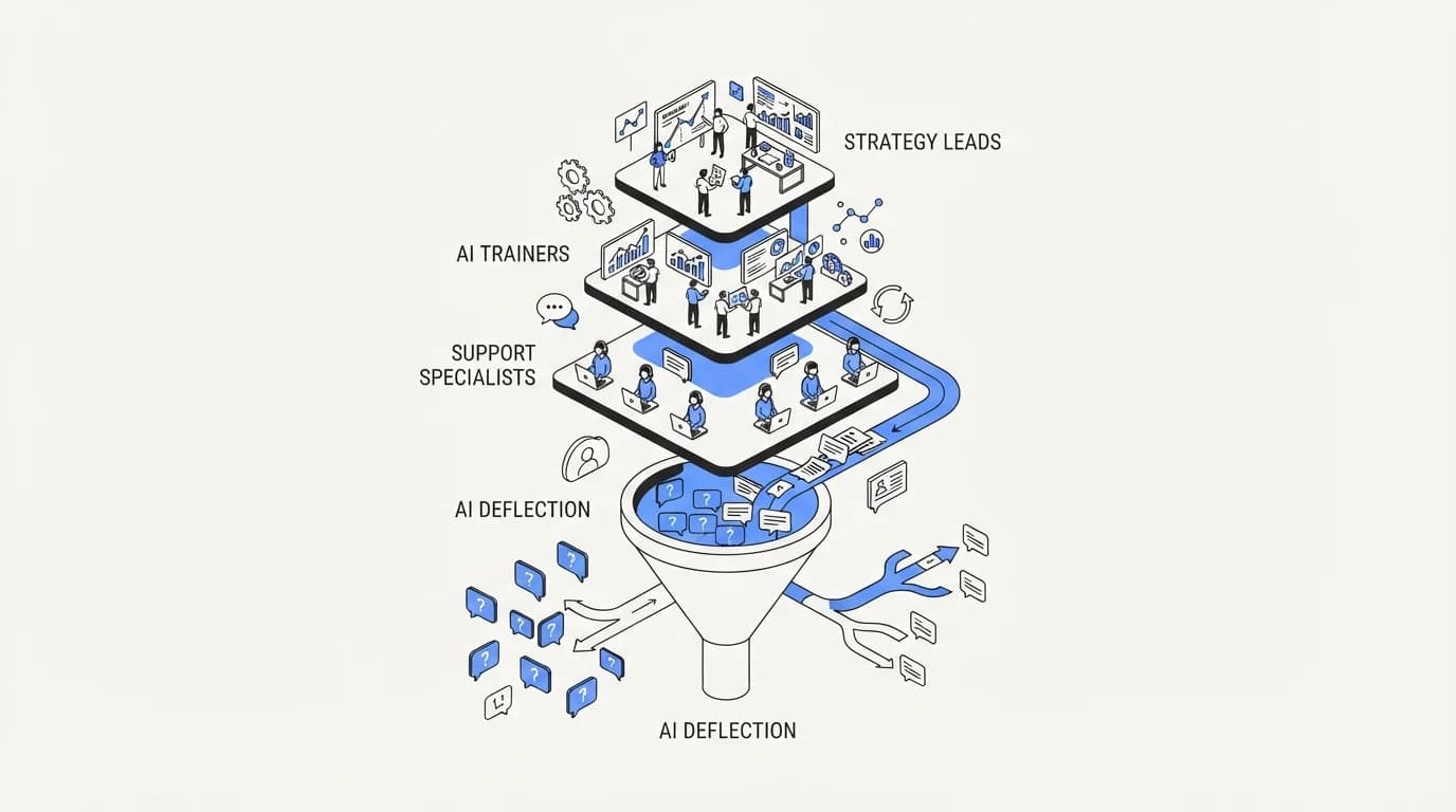 A customer support hiring plan for teams running AI deflection