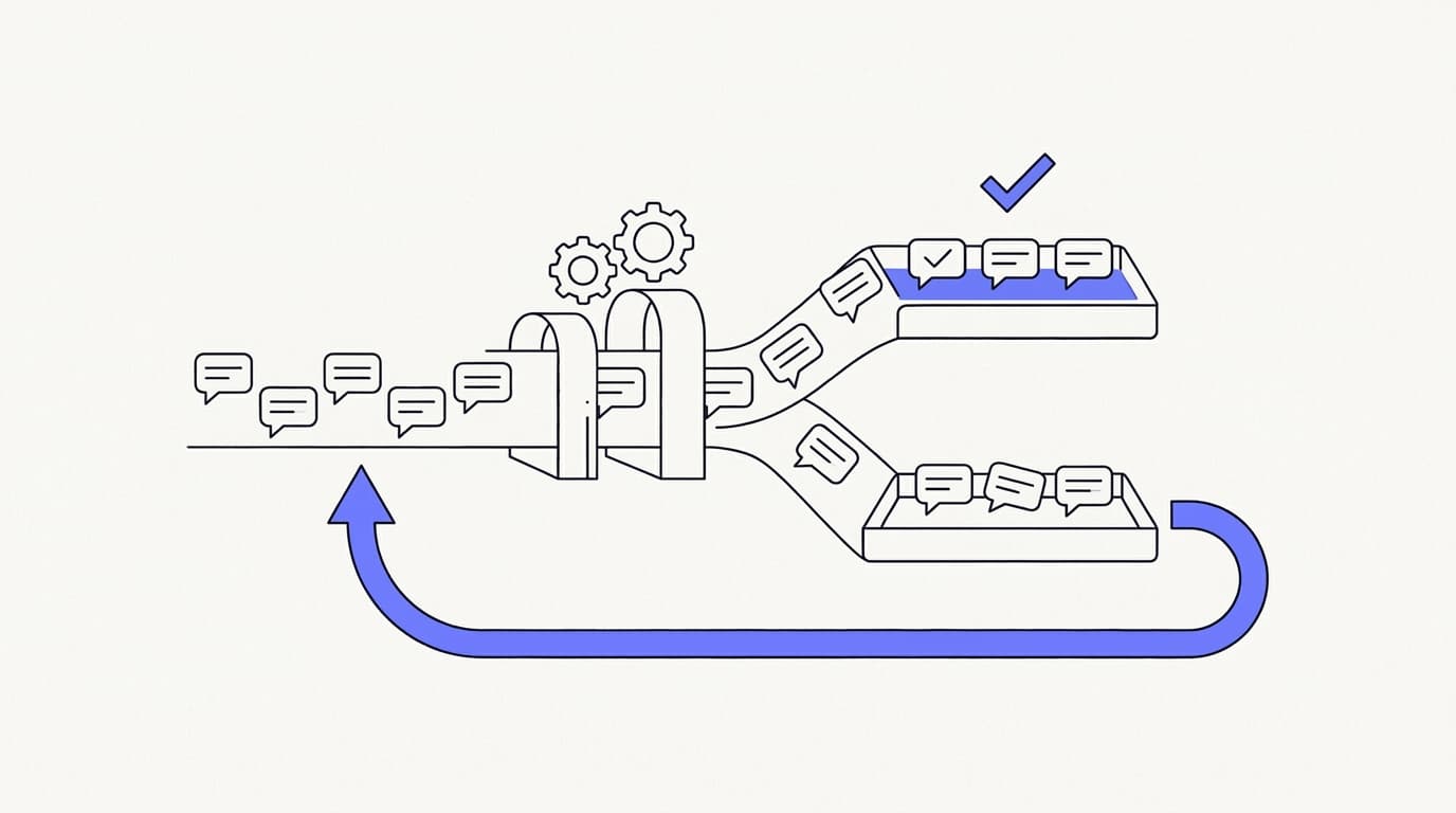 Line-art diagram separating genuinely resolved contacts from abandoned ones when counting deflection