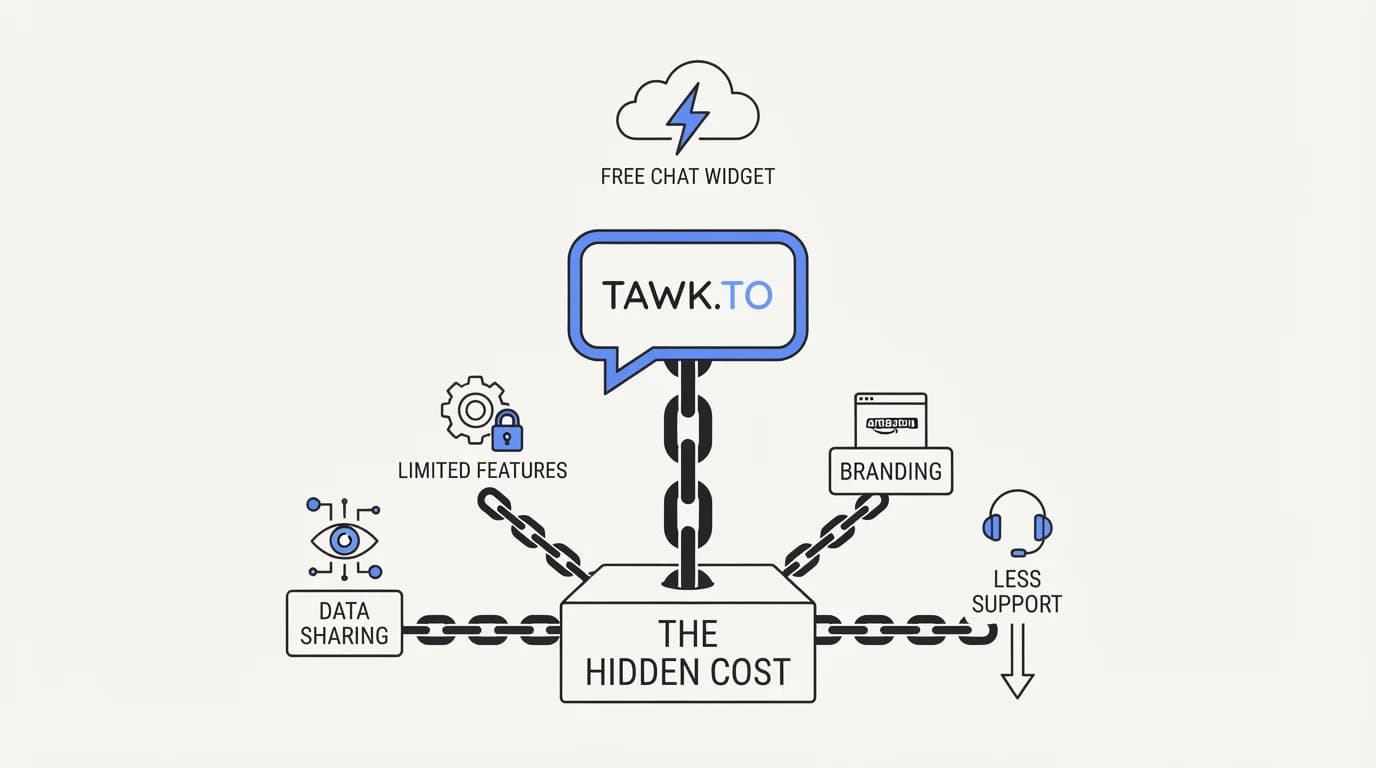 Tawk.to alternative: the real price of a free chat widget