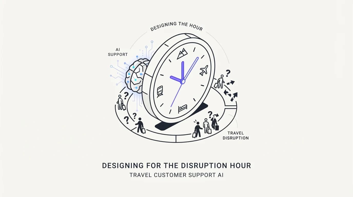 Travel customer support AI: designing for the disruption hour